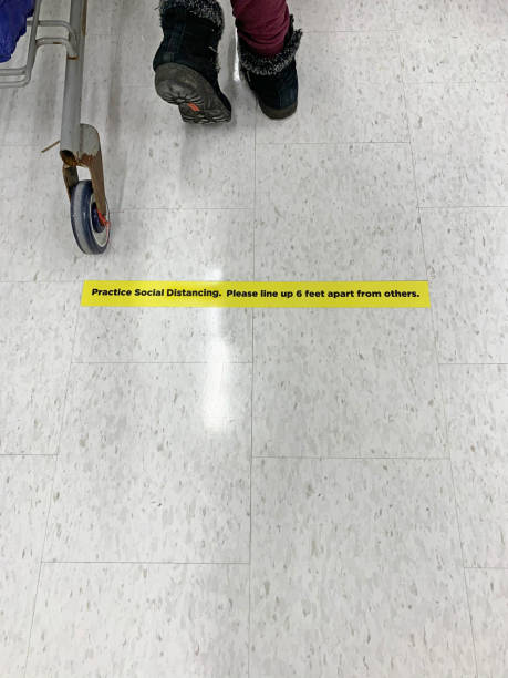 istock Social Distance Shopping Lineup 1217199415