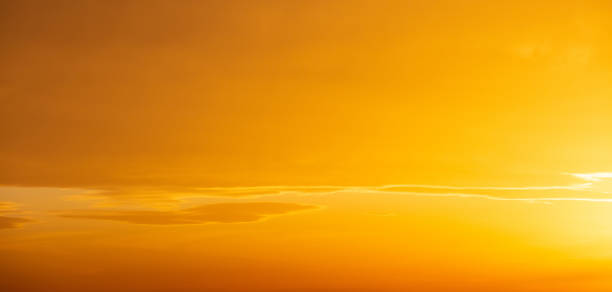 istock Sunrise orange sky background. Twilight, dawn cloudy sky 1217200207