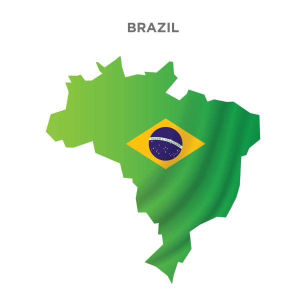 istock Map of Brazil stock illustration 1217200754
