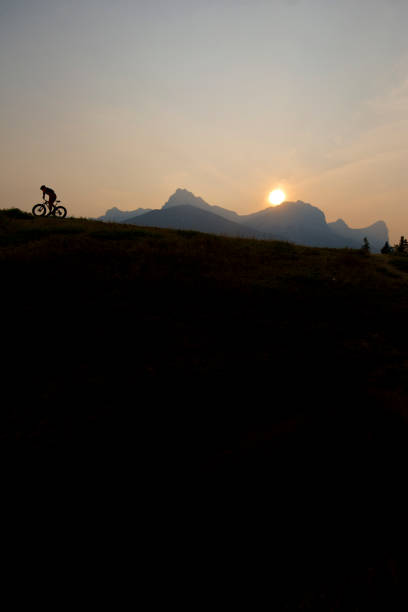 istock Fat Bike through the Forest Fire Smoke 1217202768