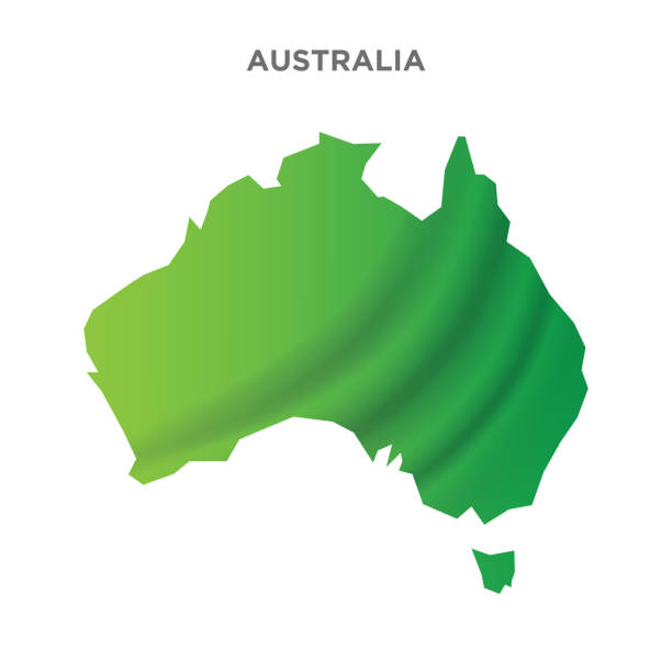 Map of Australia on white background of vector illustration stock illustration Map of Australia on white background of vector illustration stock illustration brisbane stock illustrations