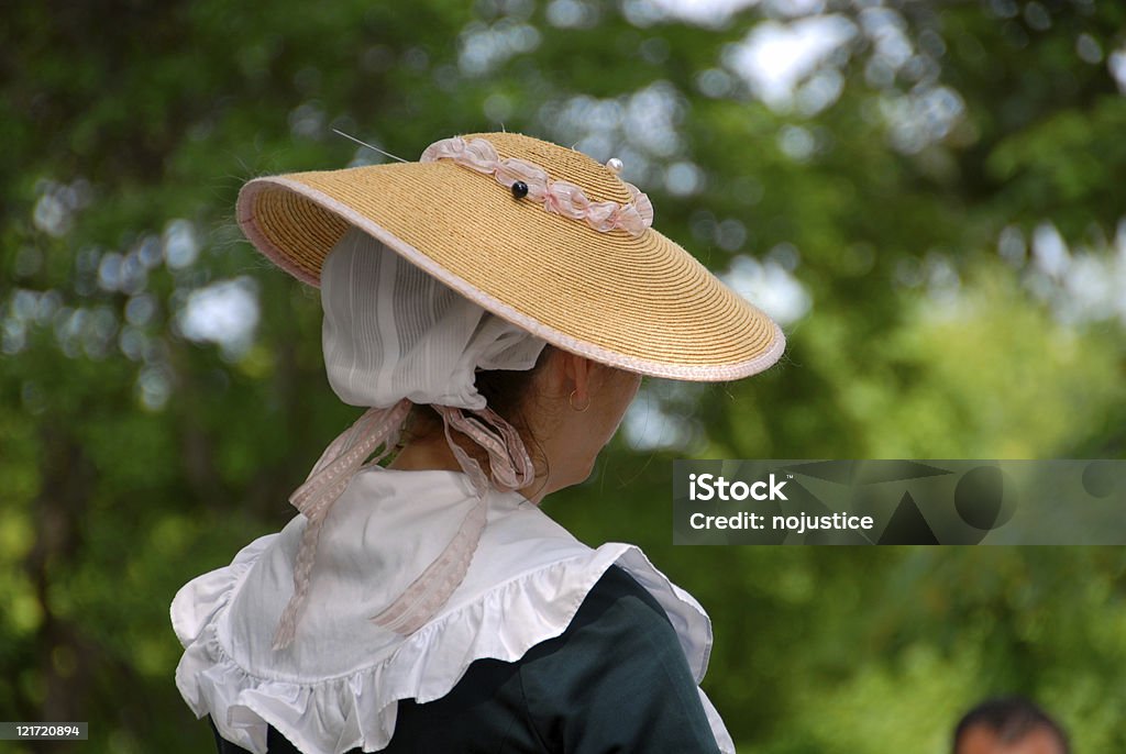 Chapéu Colonial Lady - Royalty-free Williamsburg - Virgínia Foto de stock