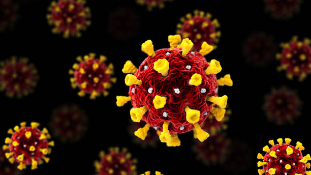 istock Cells COVID-19 Black Background 1217215781