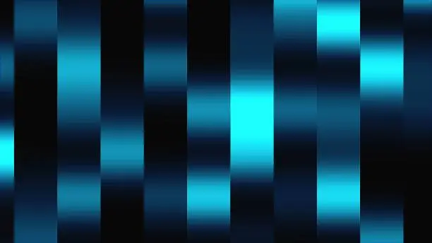 Wide vertical lines with flicker and gradient effect, 3d rendering. Computer generated abstract technology background