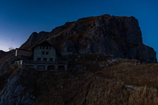 istock Aggenstein at sunset in the Tannheim Valley 1217224763