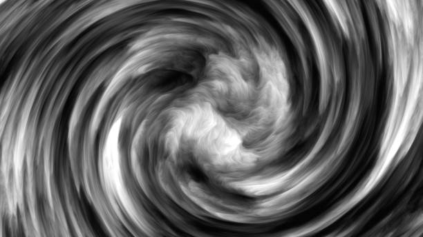istock Computer generated vortex background of dense clouds. 3d rendering funnel of dense fog 1217224863
