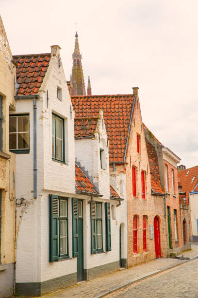istock Medieval building in Bruges, Belgium. Old historical architecture. 1217228912