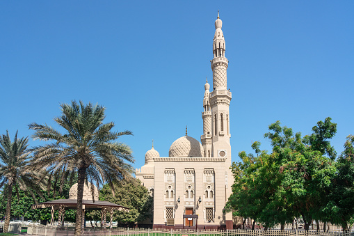 View of Jumeirah Mosque. Jumeirah Mosque is a mosque in Dubai City.