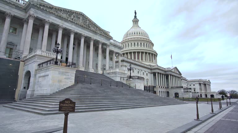 U.S. Capitol Building House of Representatives Walking Up Steps in Washington, DC