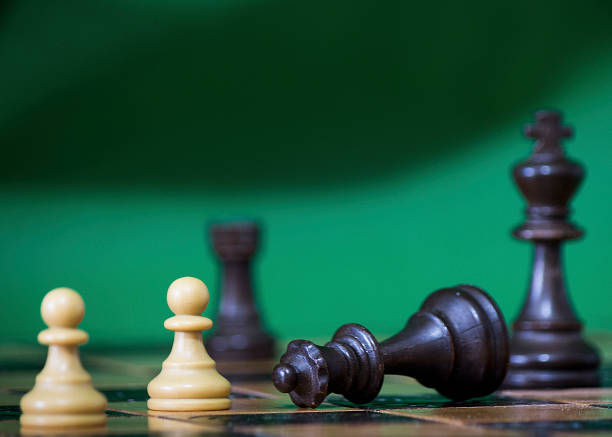 istock Chess photographed on a chessboard 1217231648