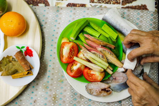 Variety of food during ramadhan on the table