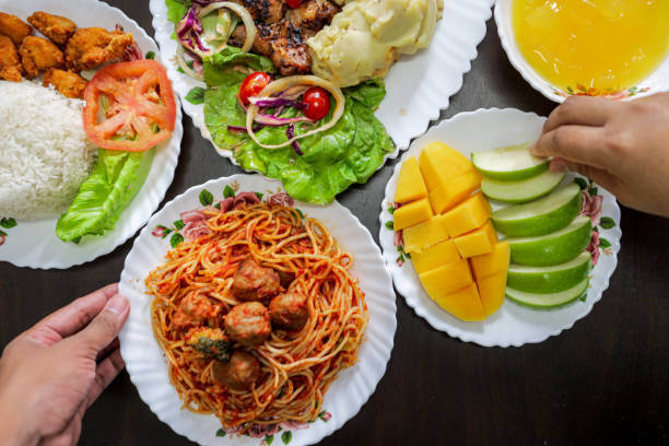 Variety of food during ramadhan on the table