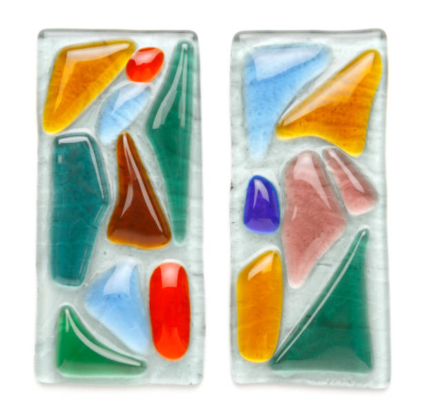 istock Abstract composition made of colored glass by fusing technology 1217232284