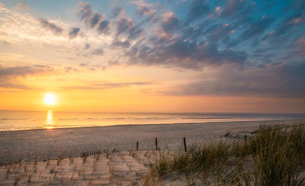 istock Sylt island beach landscape at sunset 1217236141