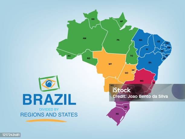 벡터에서 브라질의지도 브라질에 대한 스톡 벡터 아트 및 기타 이미지 - 브라질, 지도, 아마존 지역