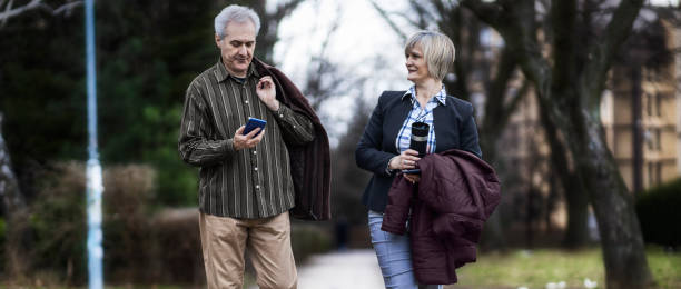 istock Seniors on brake outdoor 1217243814