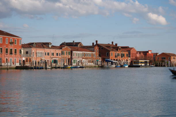 istock Venice canal view at dusk in a sunny day 1217247079