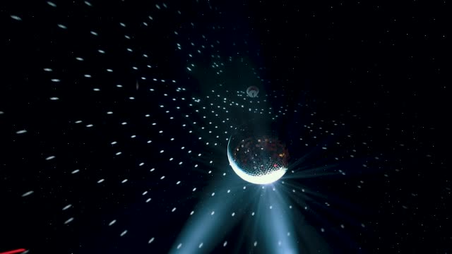 Disco Ball in concert stock video