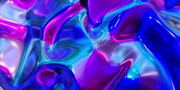 istock glossy metal neon pink and blue fluid glossy mirror water effect background backdrop texture 3d render illustration 1217252025