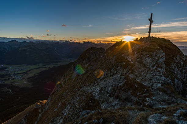 istock Aggenstein at sunset in the Tannheim Valley 1217254350
