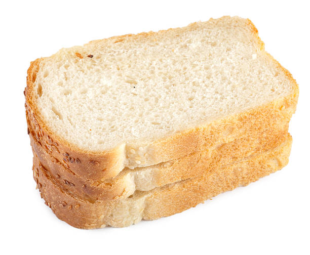 istock Piece of white bread isolated 121725438