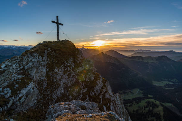 istock Aggenstein at sunset in the Tannheim Valley 1217255409