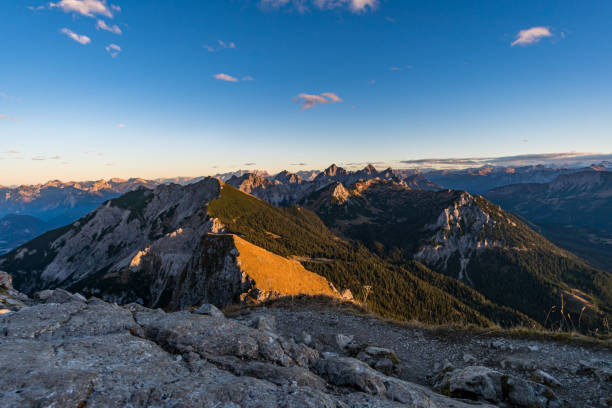 istock Aggenstein at sunset in the Tannheim Valley 1217258110