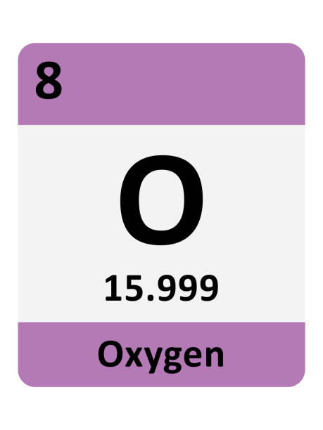 ilustraciones, imágenes clip art, dibujos animados e iconos de stock de símbolo de la tabla periódica de oxígeno - tabla periódica de elemento de oxígeno