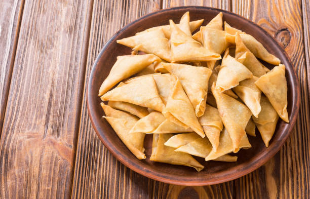 istock Traditional asian vegetarian food samosa 1217259244