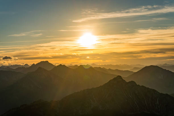 istock Aggenstein at sunset in the Tannheim Valley 1217261096
