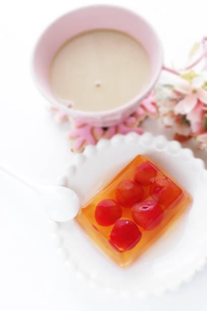 istock Homemade cherry jelly on dish 1217261560