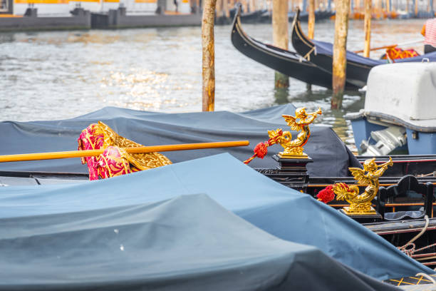 Gondola in sunny day in Venice, Italy