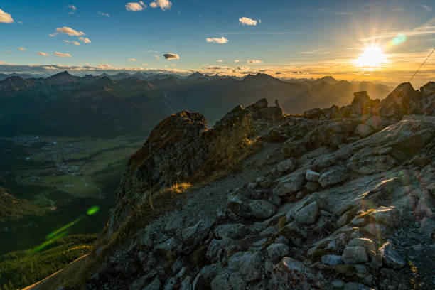 istock Aggenstein at sunset in the Tannheim Valley 1217262407