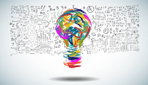 istock light bulb  creative watercolor various color business startup with plan icon business. 1217274265