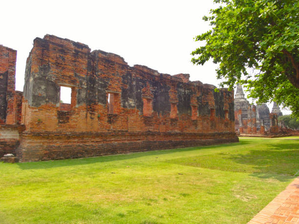 wat phra sri sanphet tempel "der heilige tempel" ist der heiligste tempel des grand palace in der alten hauptstadt thailands, ayutthaya. - sanphet palace stock-fotos und bilder