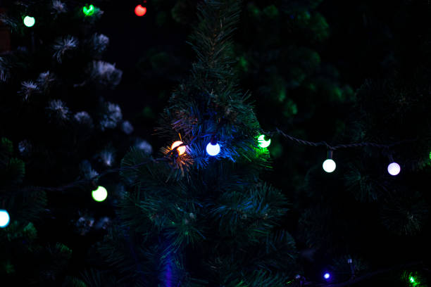 istock Garlands on the Christmas tree. 1217276788