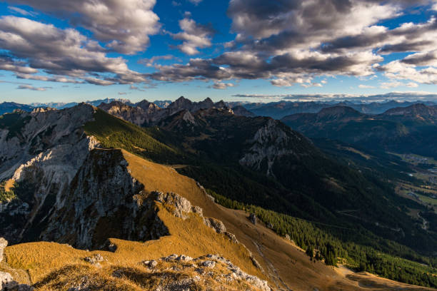 istock Aggenstein at sunset in the Tannheim Valley 1217278598