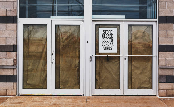 istock Store Closed Due to Coronavirus 1217278627