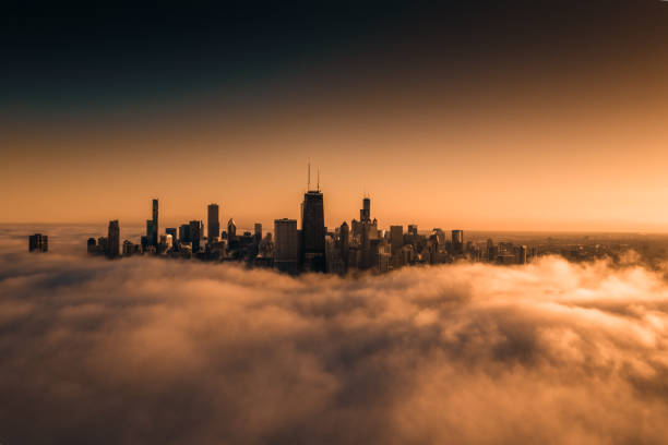 istock Chicago Cityscape among the Clouds 1217280424