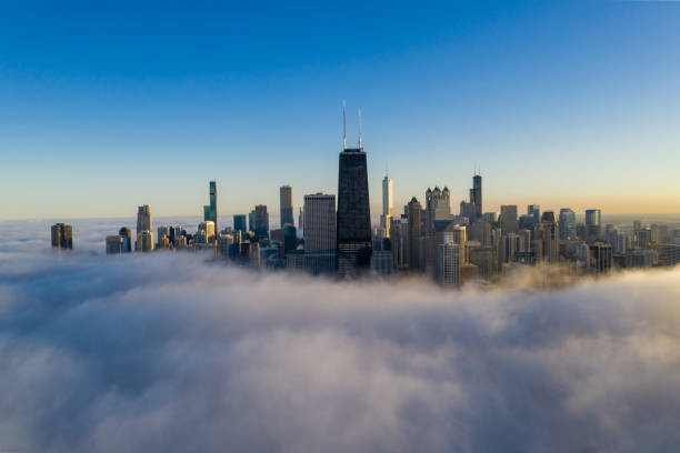 istock Chicago Wrapped by Fog 1217280441