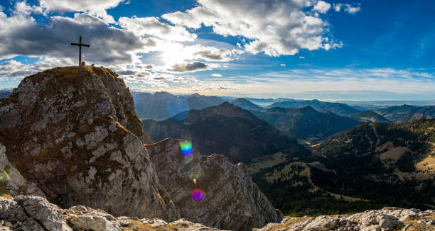istock Aggenstein at sunset in the Tannheim Valley 1217281926