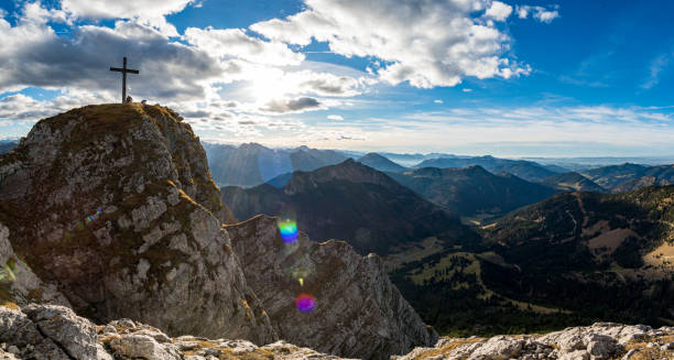 istock Aggenstein at sunset in the Tannheim Valley 1217282572