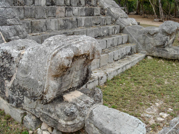 la ville maya de chichen itza, l’une des sept nouvelles merveilles du monde. yucatan state, mexique - new seven wonders of the world photos et images de collection