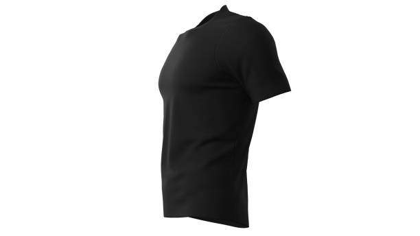 istock 3d render blank shirt isolated on white background. Empty clothing for design. isolated with Clipping path stock photo 1217285710