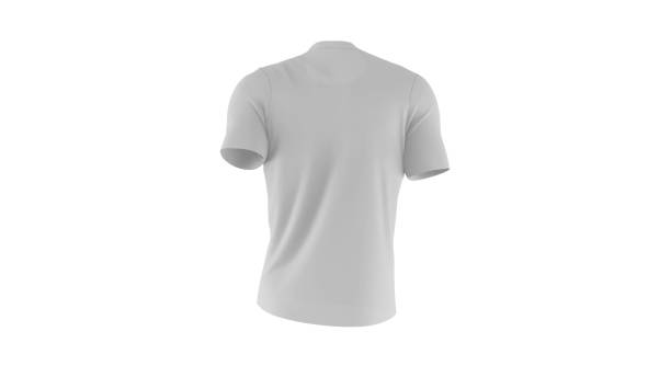 istock 3d render blank shirt isolated on white background. Empty clothing for design. isolated with Clipping path stock photo 1217286232