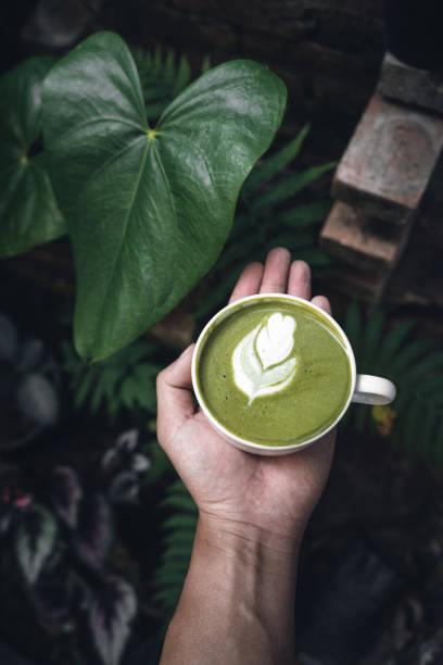 istock Matcha Latte at home,Coffee in a glass Home-made 1217295097