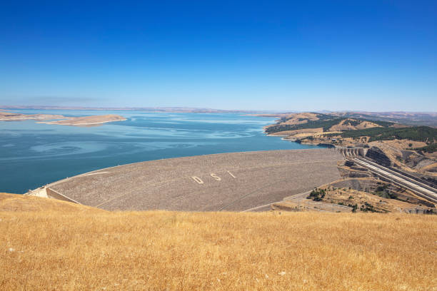 Ataturk Dam on the Euphrates River, Turkey