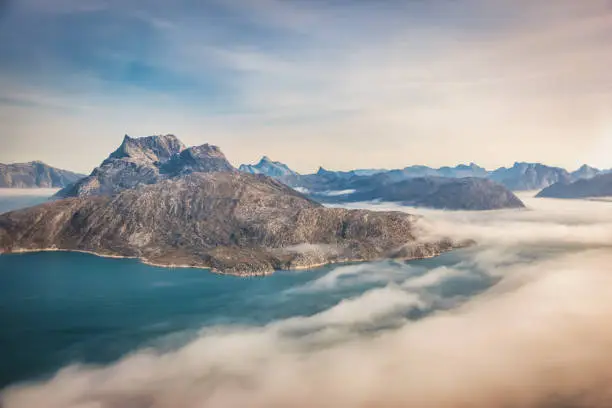 Photo of Greenland Fjords West Coast Helicopter Aerial View
