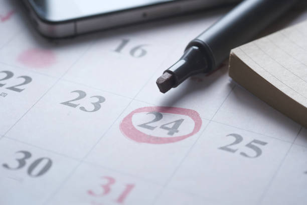 istock deadline concept with circle on calendar date 1217305591