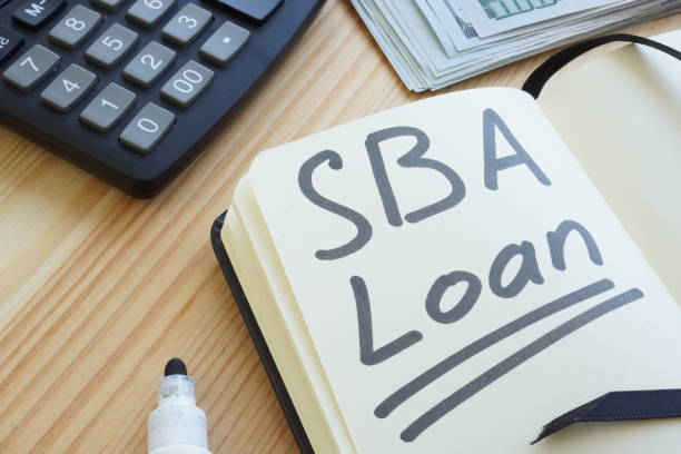 istock Conceptual hand written text showing SBA loan 1217316760